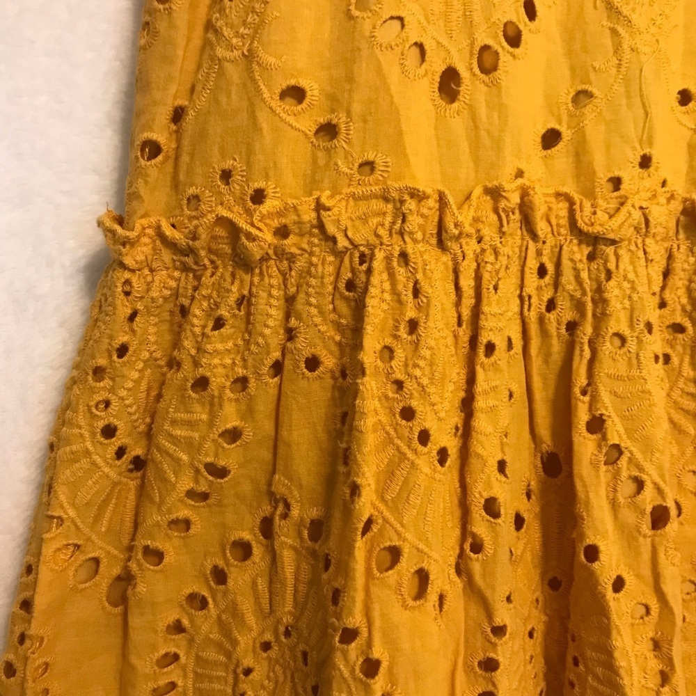O.P.T Anthropologie Mustard Yellow Midi Dress XS - Picture 10 of 10